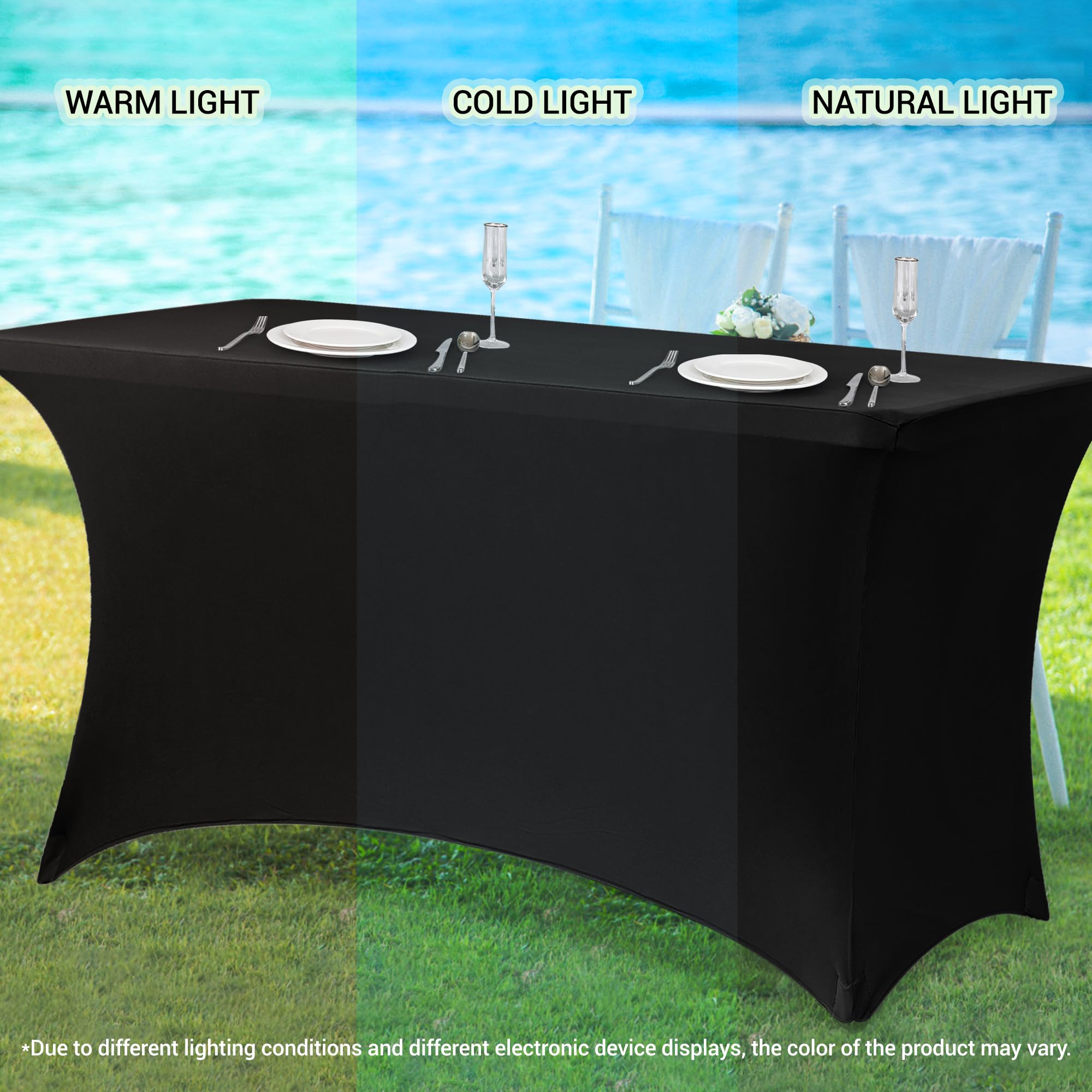 Obstal housse sur table pliante pour comparer taille et proportion exactes