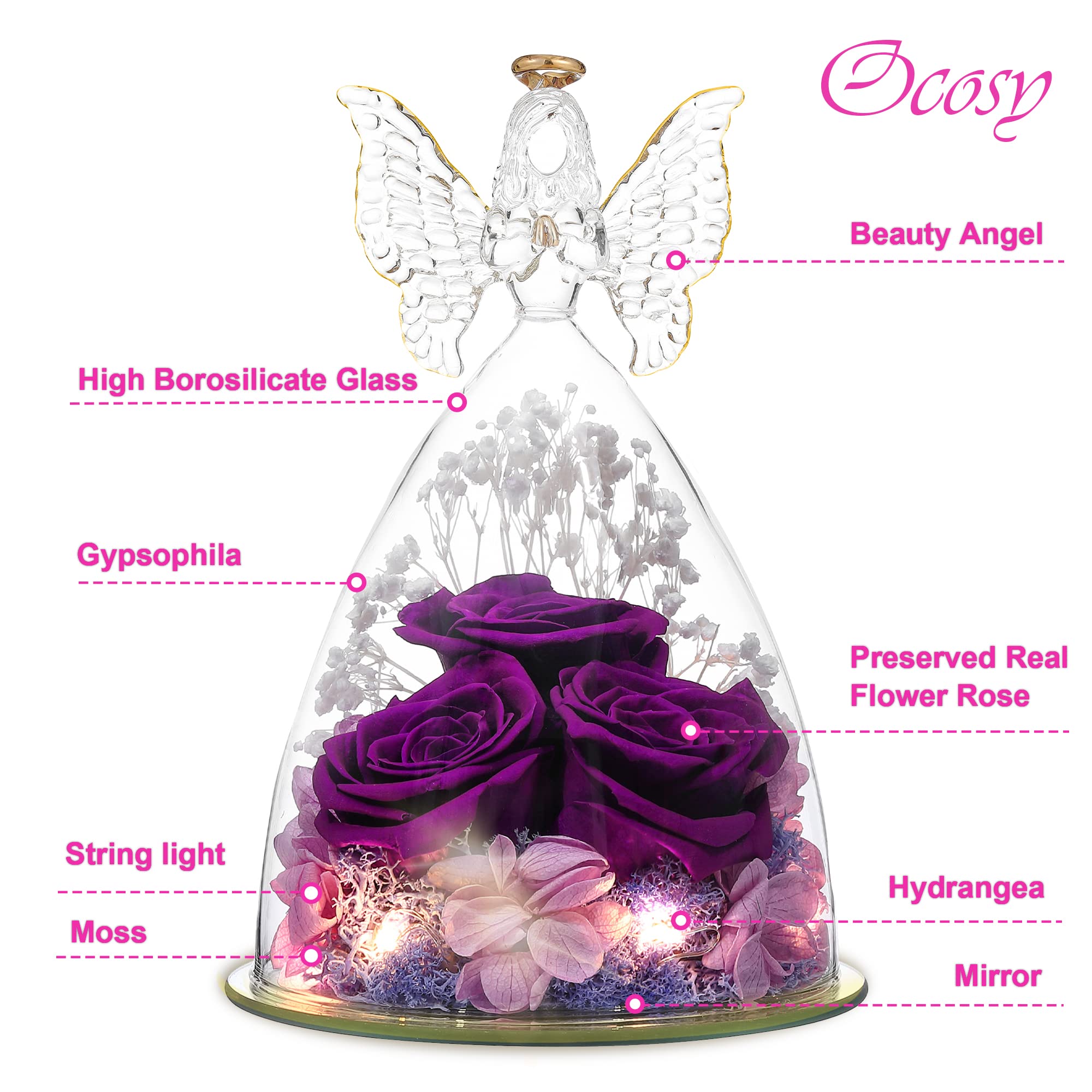 Ocosy coffret avec carte prêt à offrir, présentation élégante pour cadeau