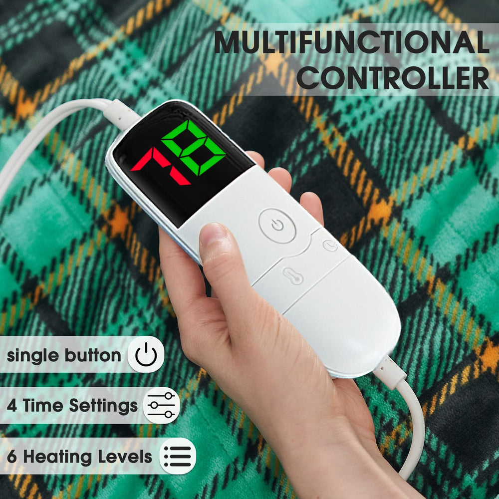OCTROT plaid en usage sur canapé apportant chaleur instantanée