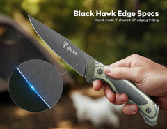 ODERFUN détail du manche G10 ergonomique offrant prise sûre et confort prolongé