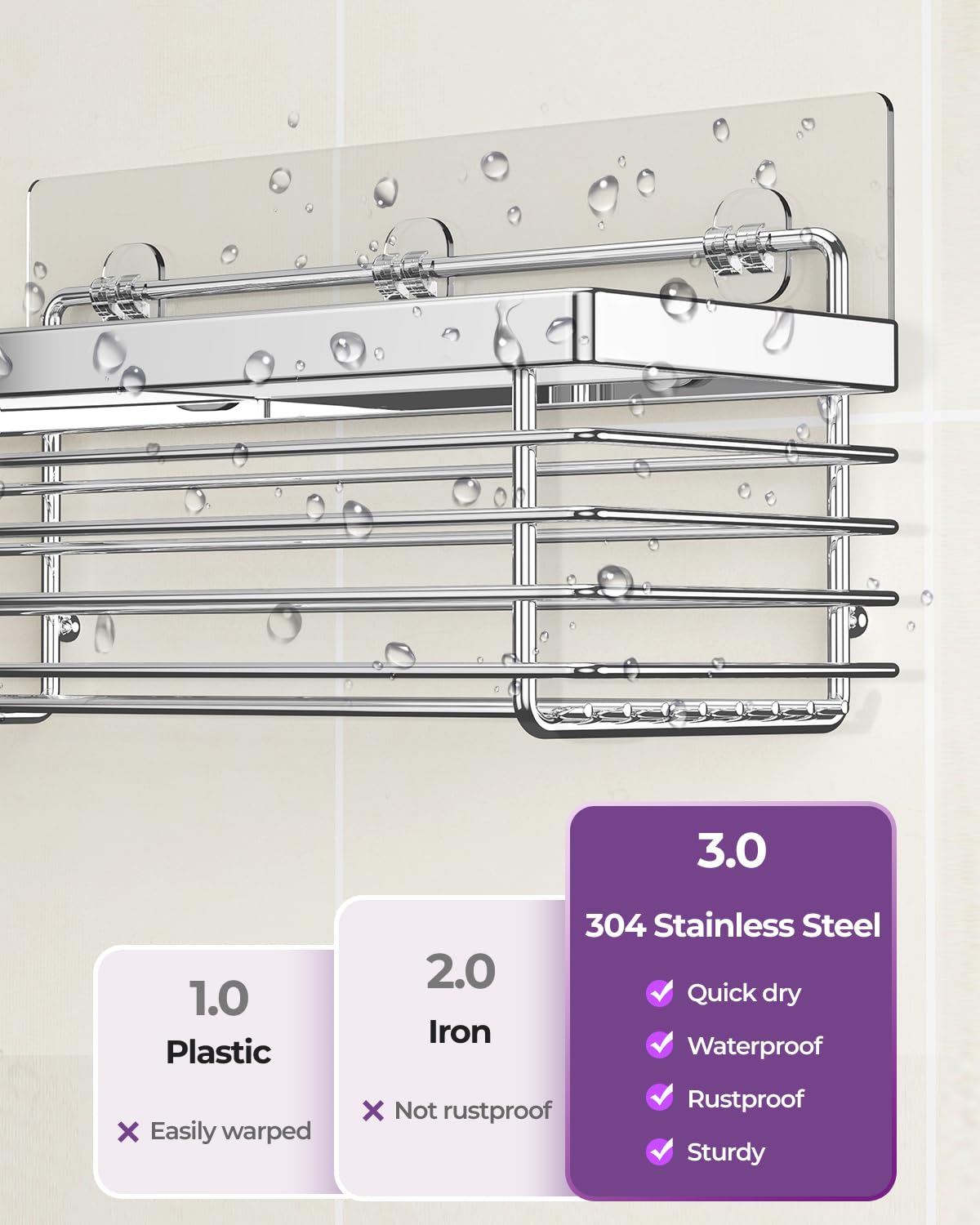 ODesign gros plan acier inoxydable mettant en valeur durabilité et résistance à l'humidité