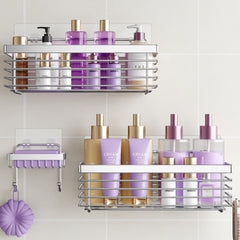 ODesign vue avant du porte-shampoing montrant rangement élégant et gain de place
