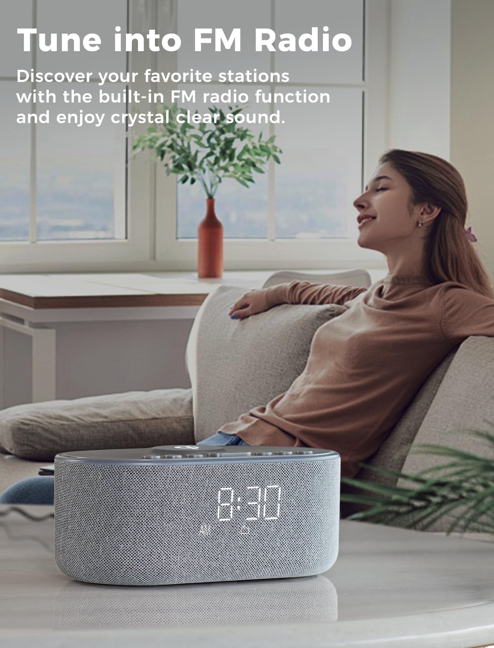 Odokee écran numérique dimmable la nuit, lisibilité confortable
