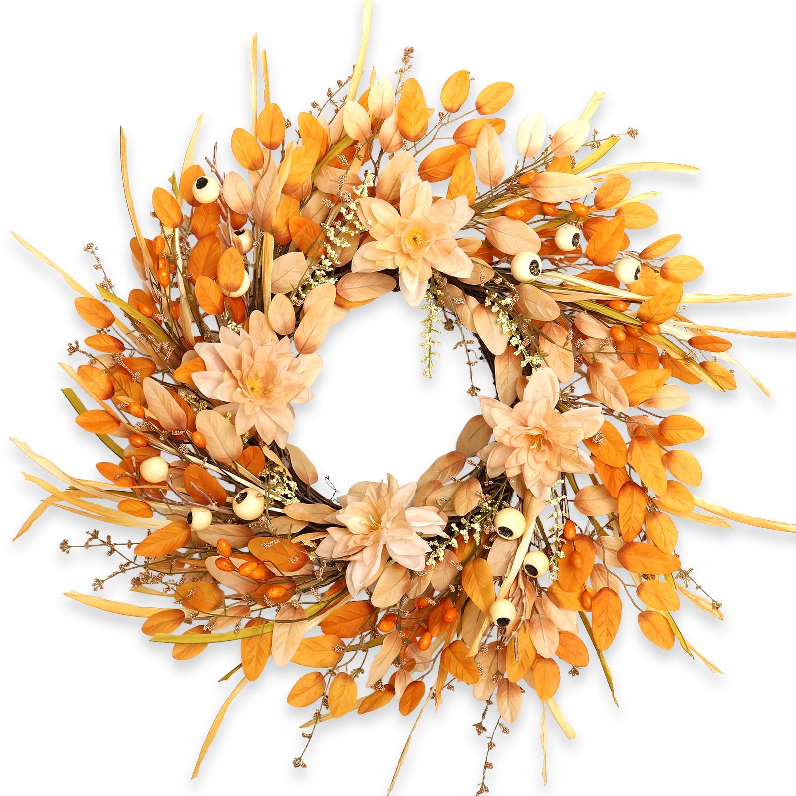 OEOPIUR couronne face porte accueillante pour entrée chaleureuse