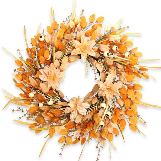 OEOPIUR couronne face porte accueillante pour entrée chaleureuse
