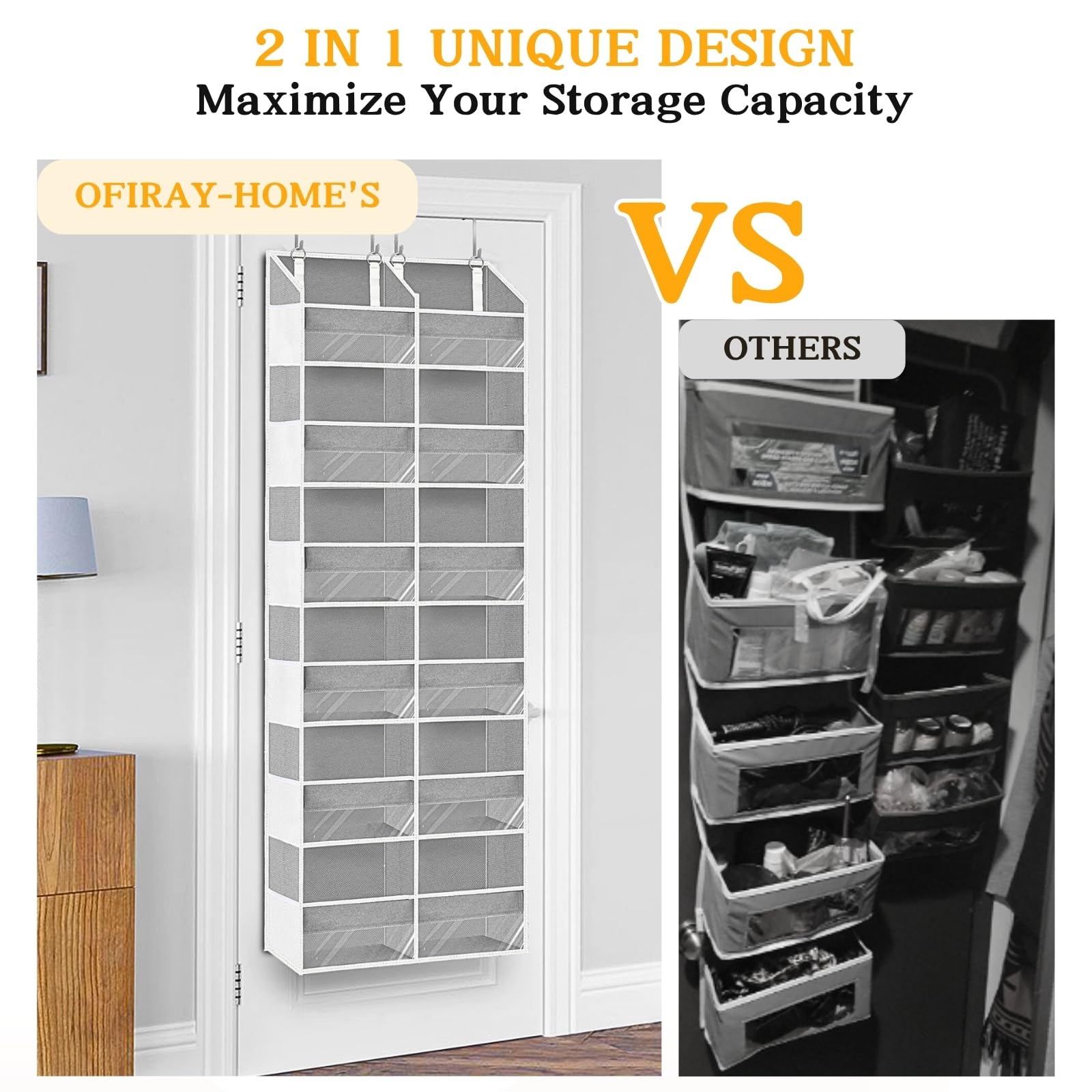 ofiray-home compartiments remplis démontrant capacité et organisation facile