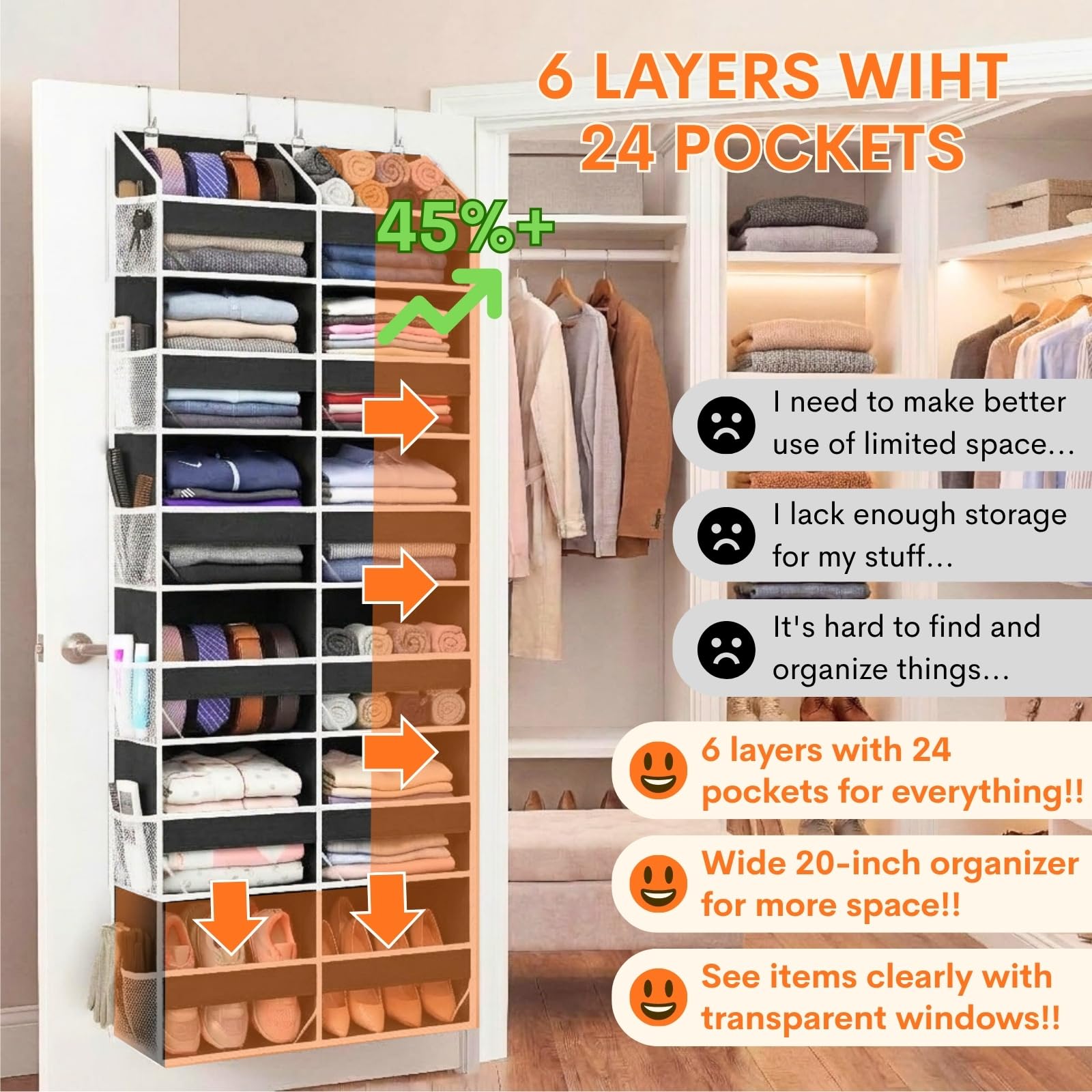 Ofiray-home gros plan sur les 4 crochets robustes assurant une fixation stable