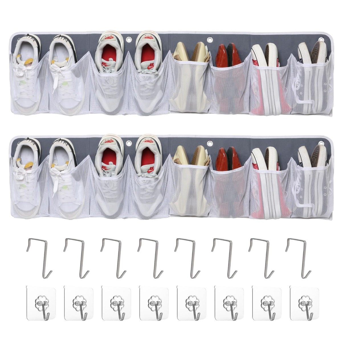 Ofiray-home vue frontale de l'organiseur 16 poches pour rangement optimisé