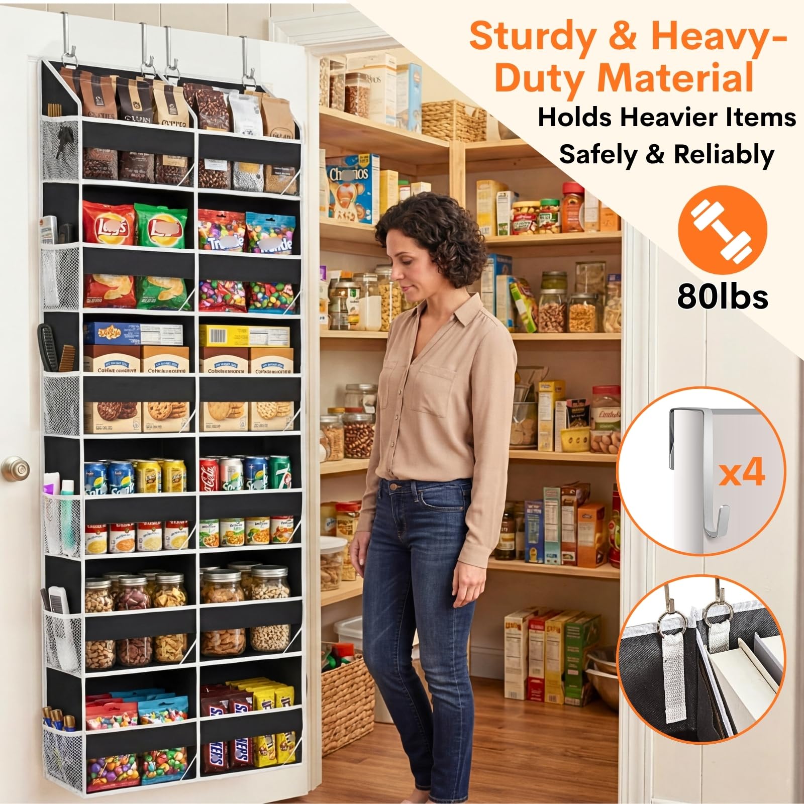Ofiray-home poches latérales en mesh pour petits objets accessibles et organisés