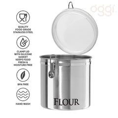 Oggi finition acier inox brossé durable et sans taches