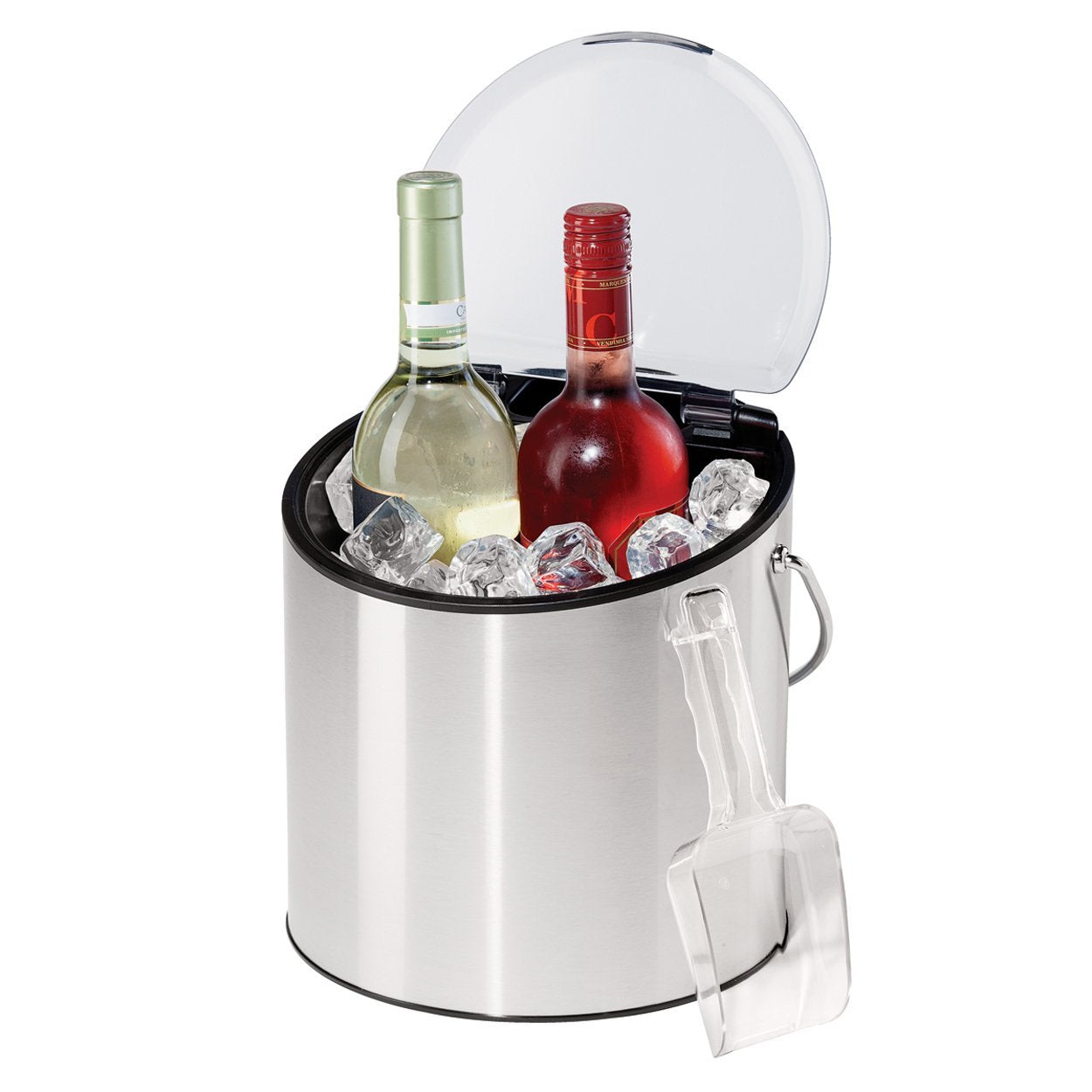 OGGI gros plan finition inox brossé montrant durabilité et aspect premium