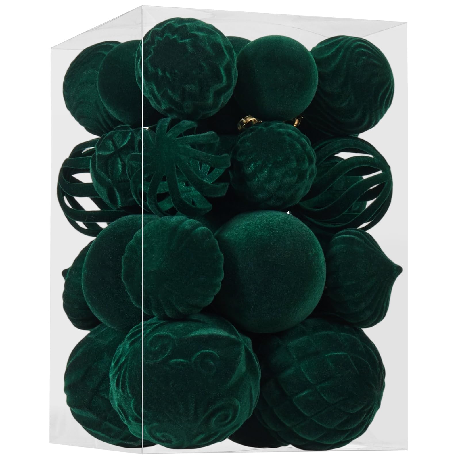 Ohapishop boule velours face avant montrant finition élégante et couleur vert foncé