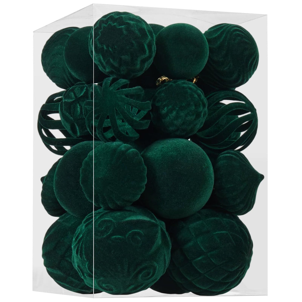 Ohapishop boule velours face avant montrant finition élégante et couleur vert foncé