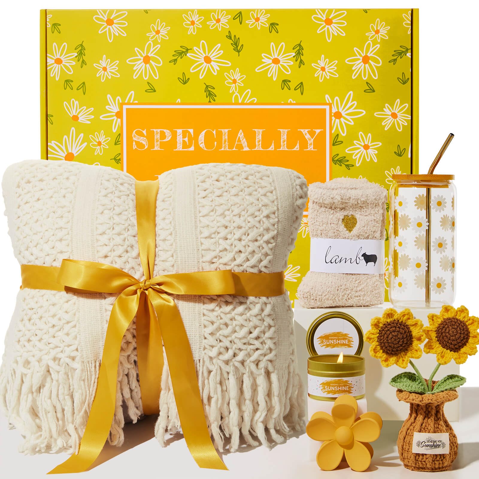 OHATOS boîte cadeau jaune prête à offrir apporte joie immédiate