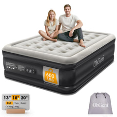 OhGeni matelas face avant montrant profil surélevé et confort