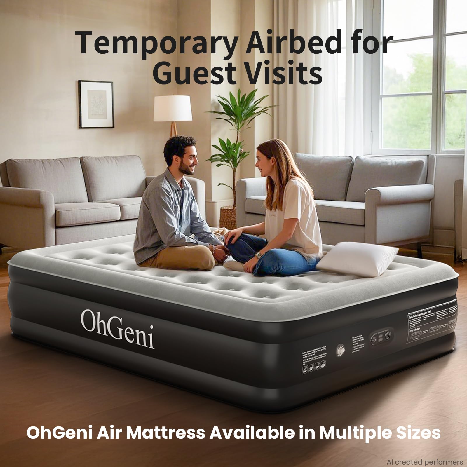 OhGeni sac de rangement et matelas plié pour transport et gain d'espace