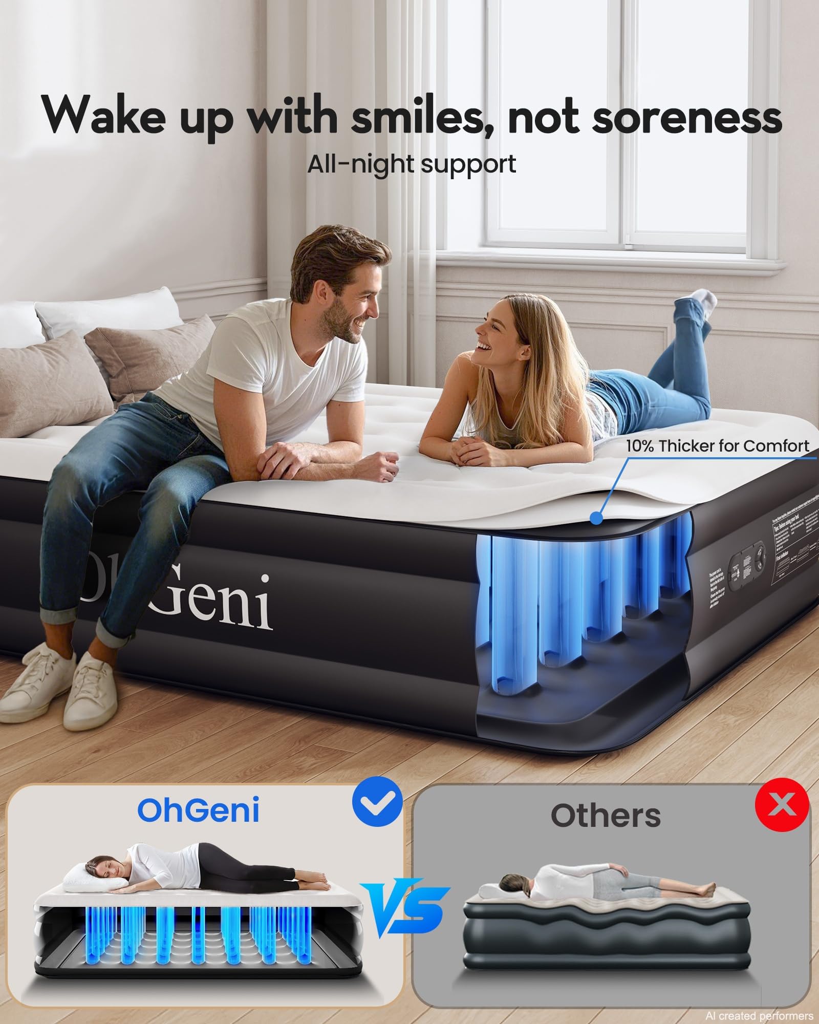 OhGeni sac de transport plié pour rangement compact et mobilité