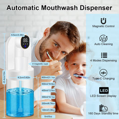 OHIFAST réservoir transparent montrant niveau de bain buccal pour suivi facile