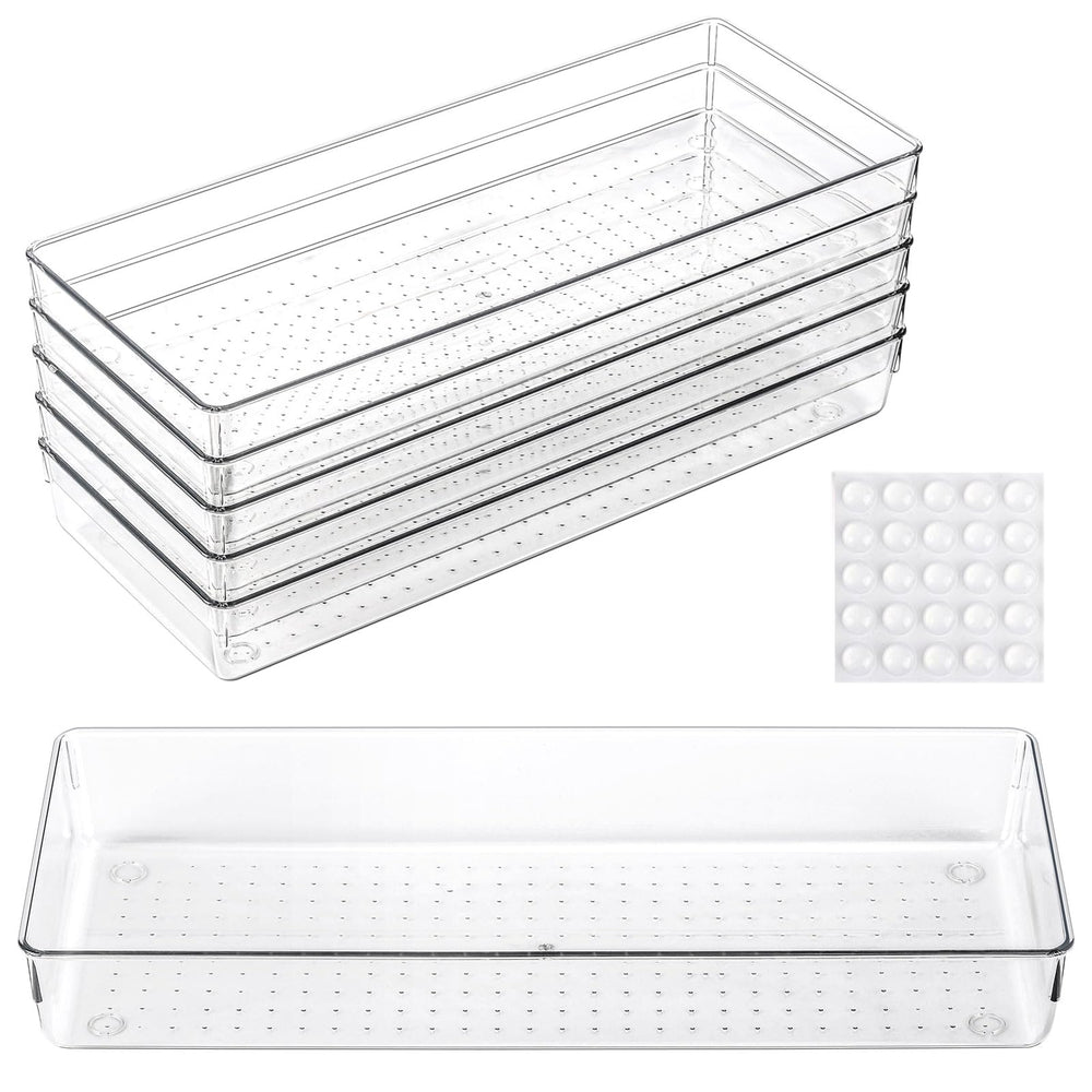 Ohlove vue avant des bacs transparents montrant organisation rapide