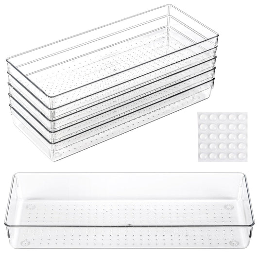 Ohlove vue avant des bacs transparents montrant organisation rapide