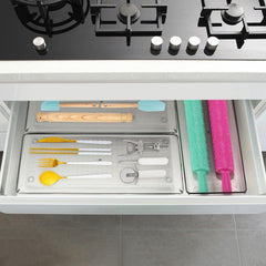 Ohlove bacs contenant ustensiles de cuisine pour gain de place