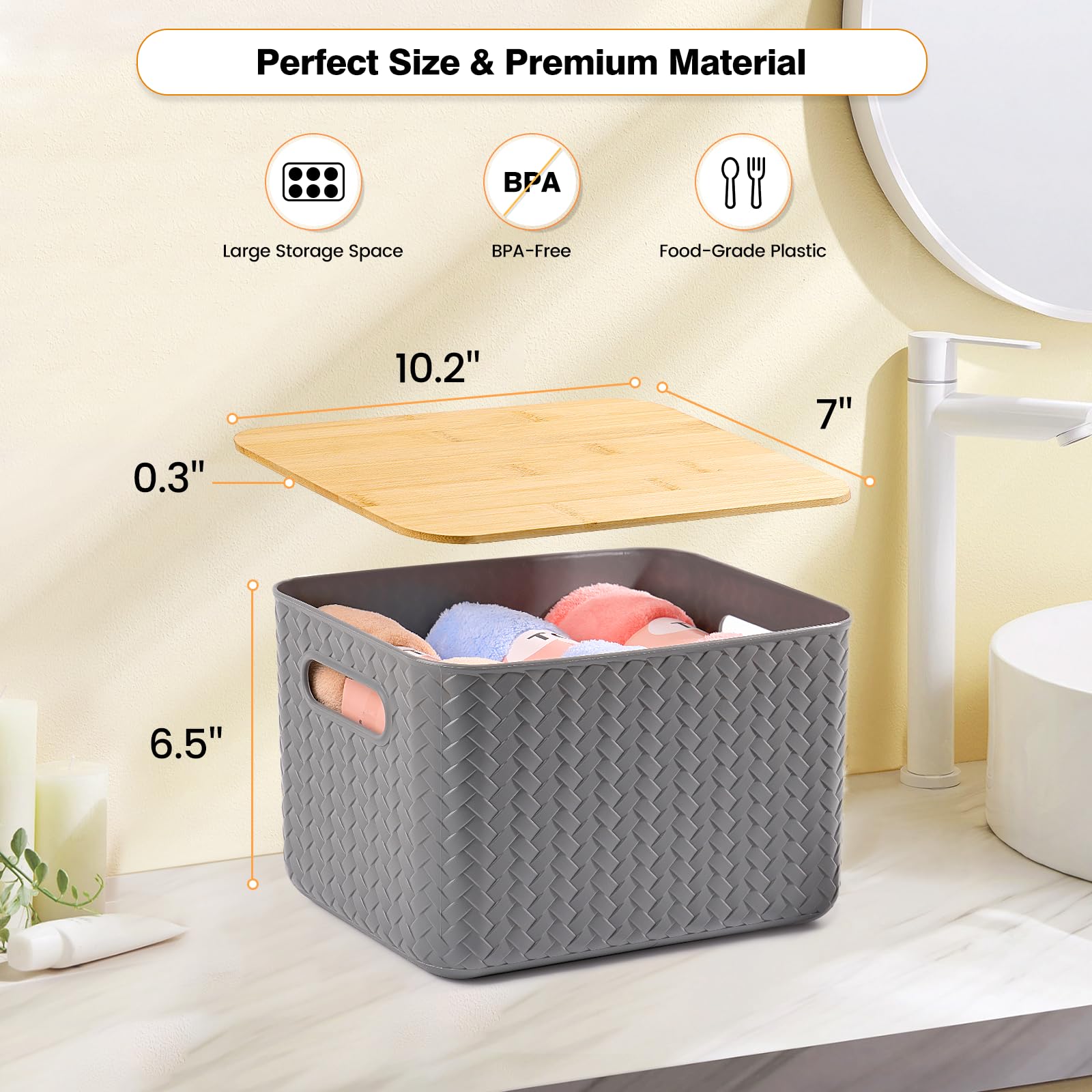Ohmlove gros plan texture tressée du bac montrant durabilité et style