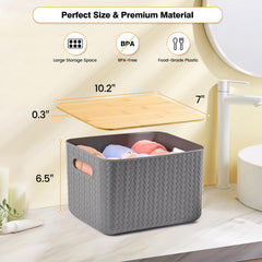 Ohmlove gros plan texture tressée du bac montrant durabilité et style
