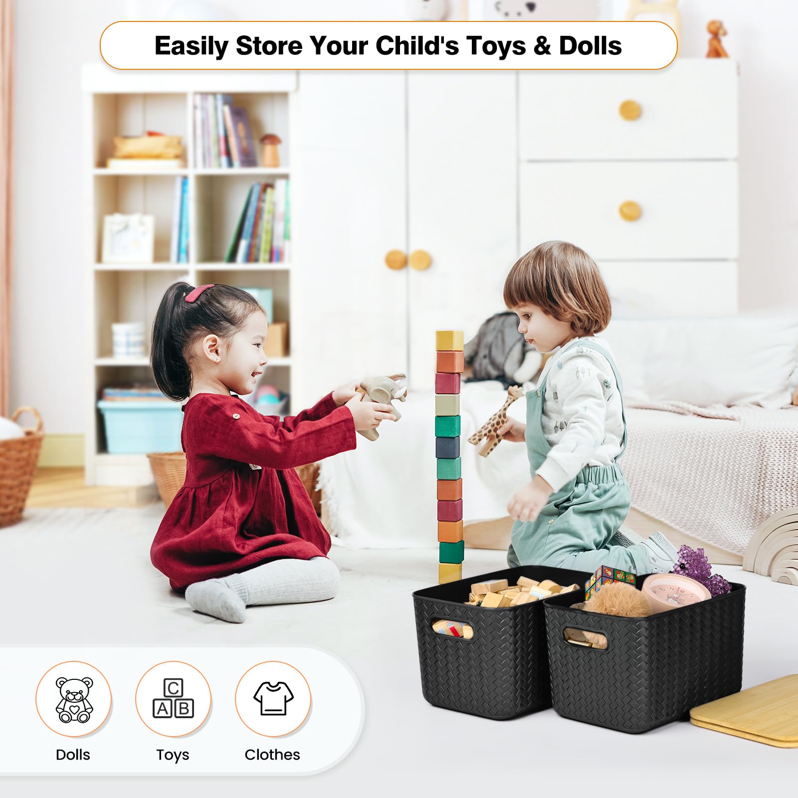 Ohmlove rangement de jouets montrant organisation et durabilité