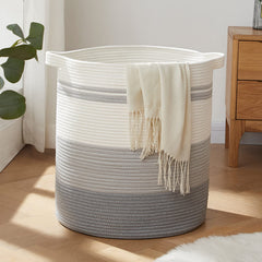 Panier OIAHOMY vue avant gris dégradé, rangement élégant et spacieux