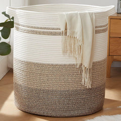 OIAHOMY panier face avant dégradé jaune montrant design décoratif et grande capacité