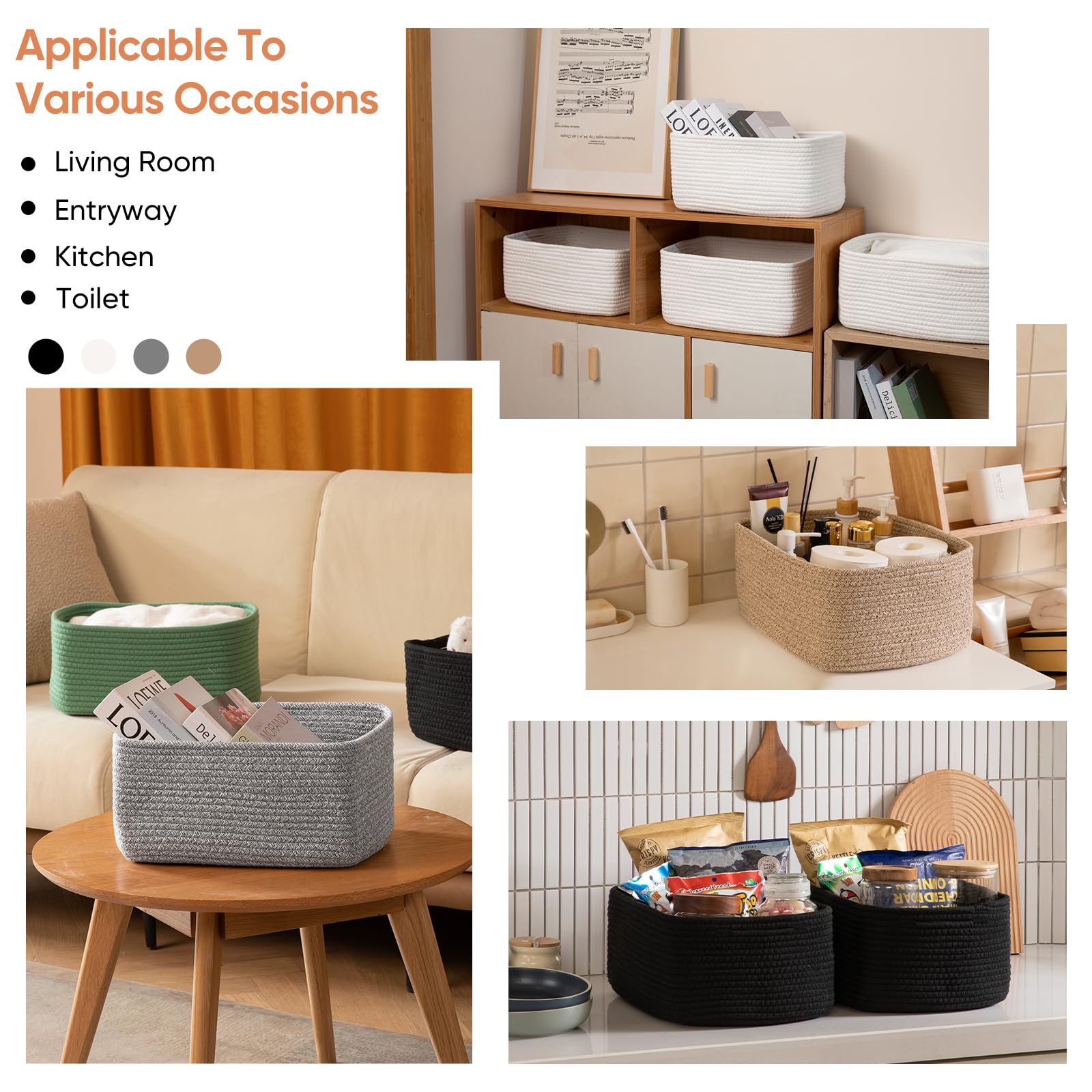 OIAHOMY panier utilisé dans une nurserie pour organiser peluches