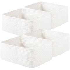 OIAHOMY lot de 4 paniers vue de face montrant rangement harmonieux