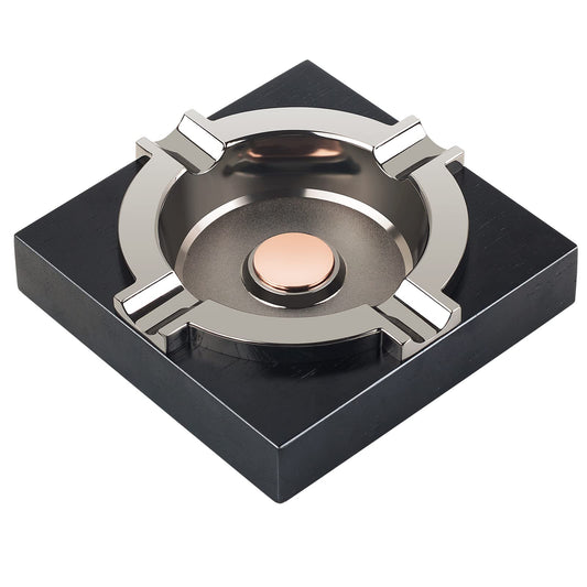 OILP cendrier face avant noir, design moderne stable