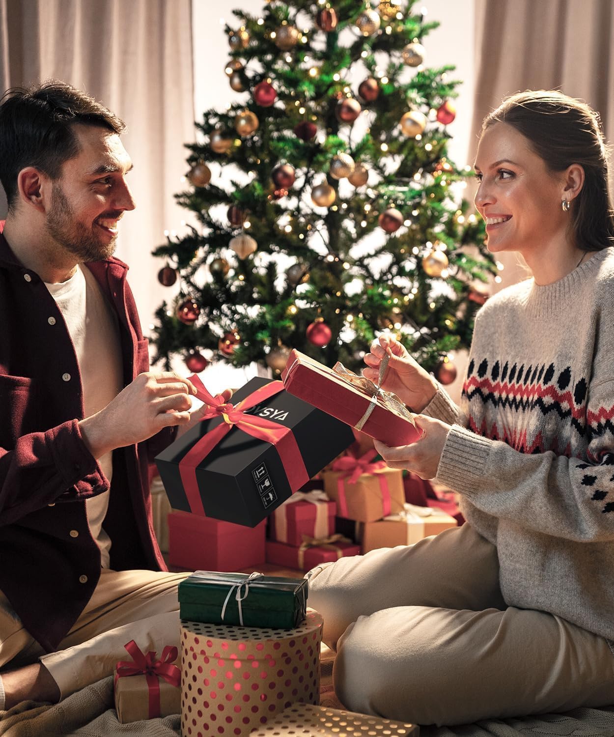 OJA boîte de transport avec poignée facilitant cadeau et transport