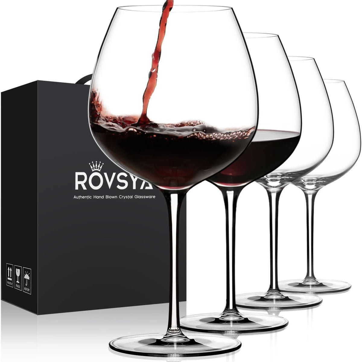 OJA verre à vin avant packaging montrant design élégant et brillance