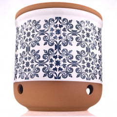 Okavango pot terracotta face montrant design sobre et rangement esthétique