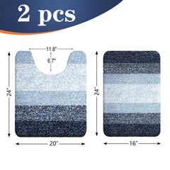 OLANLY tapis contour en U placé devant toilettes, ajustement et style coordonné