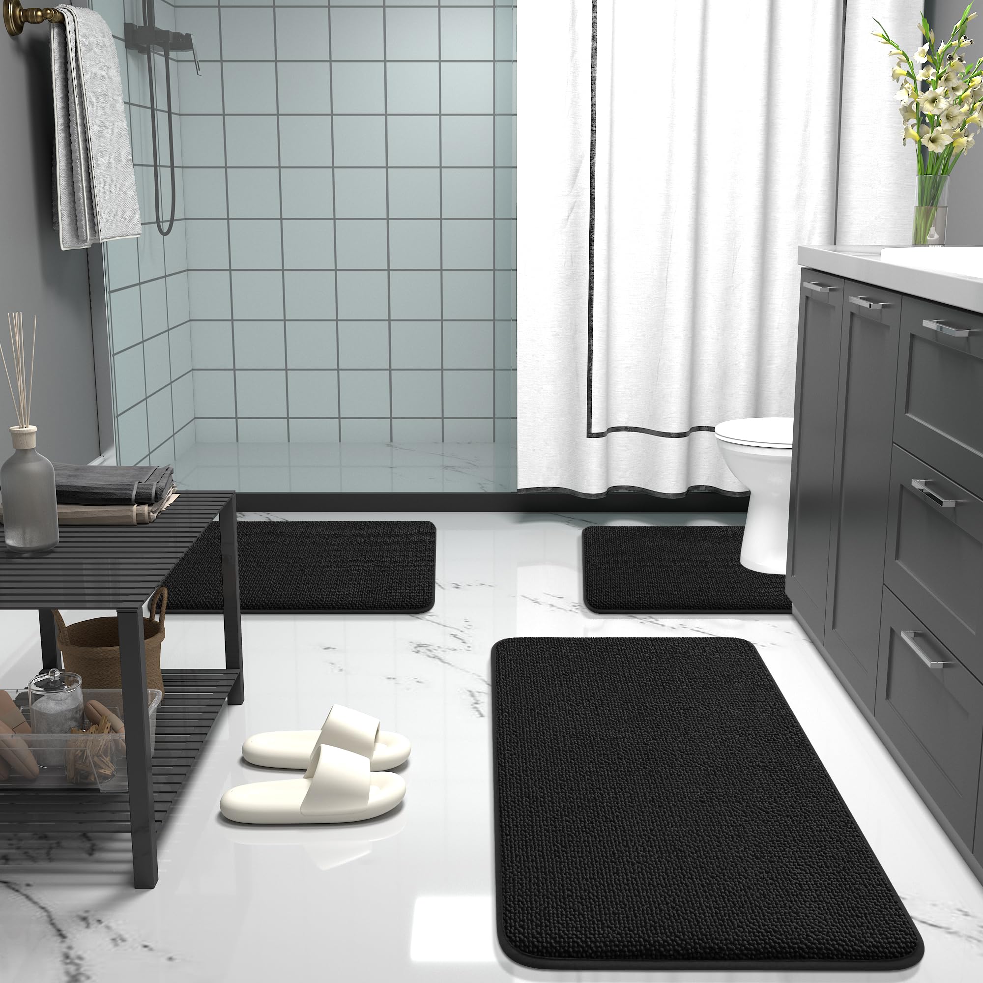 OLANLY mise en scène salle de bain décor moderne et élégant