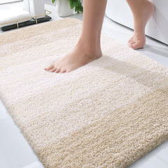 OLANLY tapis de bain frontal montrant couleur et fini pour un accueil chaleureux