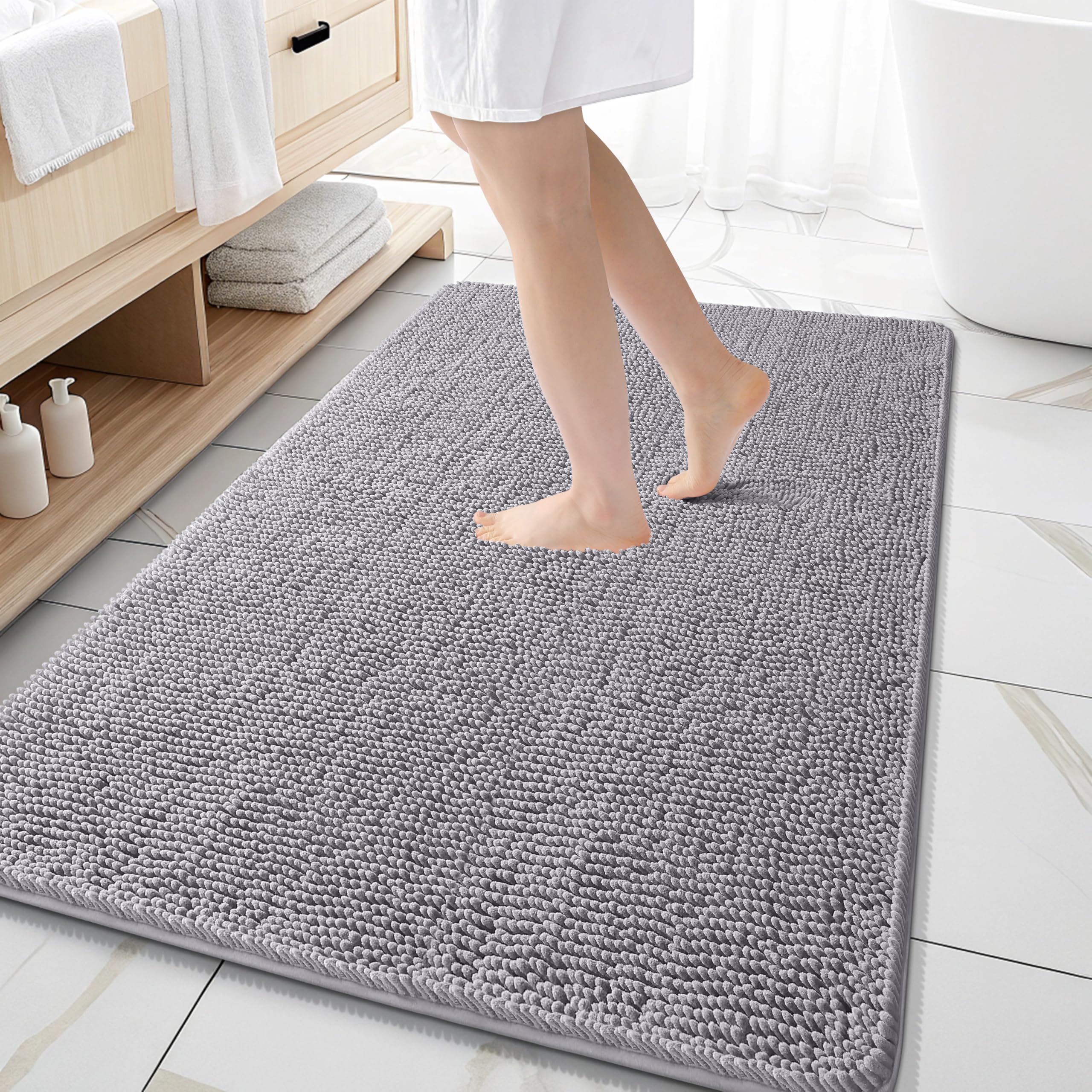 OLANLY vue face avant du tapis, confort et design accueillant