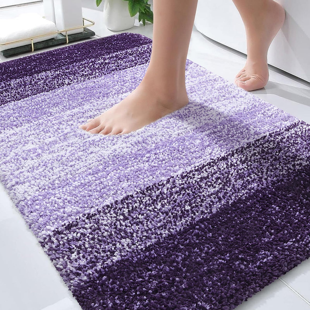 OLANLY face avant du tapis montrant le design dégradé et confort