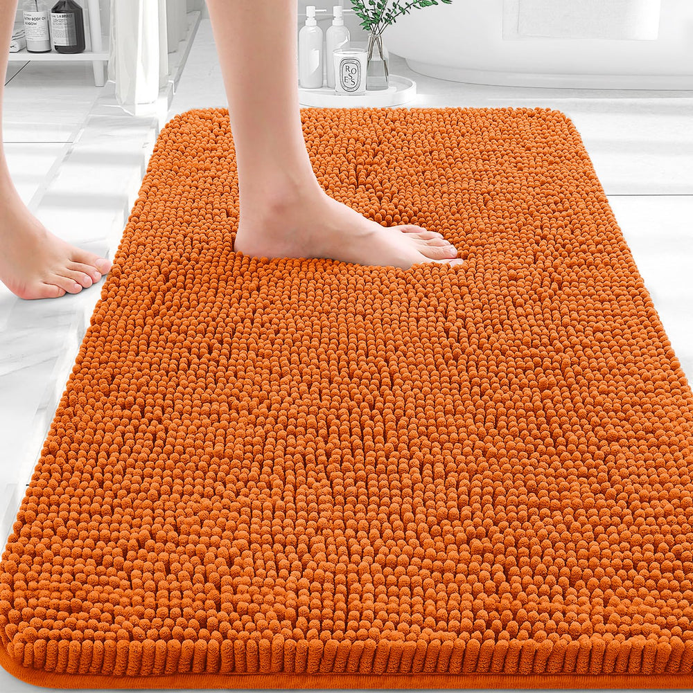 OLANLY tapis de bain face avant montrant confort et absorption