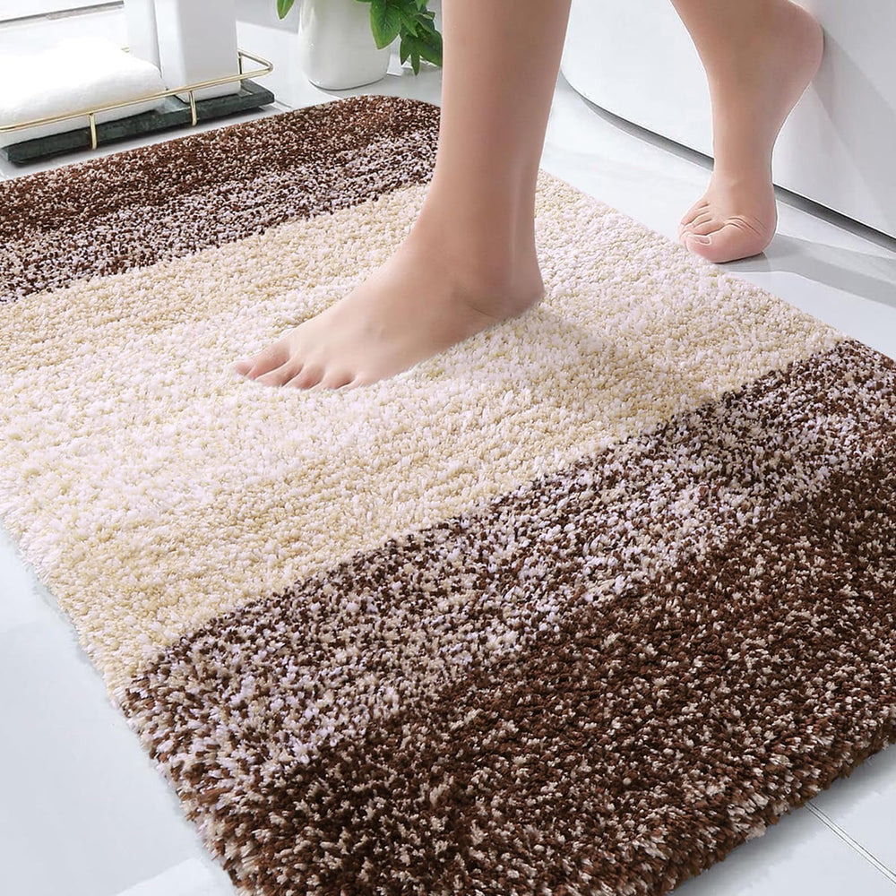 OLANLY tapis de bain face avant montrant le design et le confort