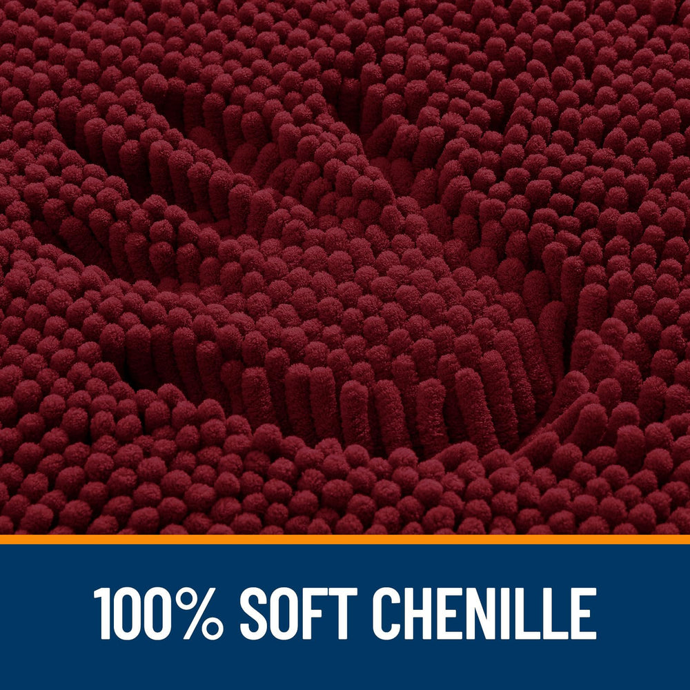 OLANLY gros plan sur chenille douce, texture absorbante et moelleuse