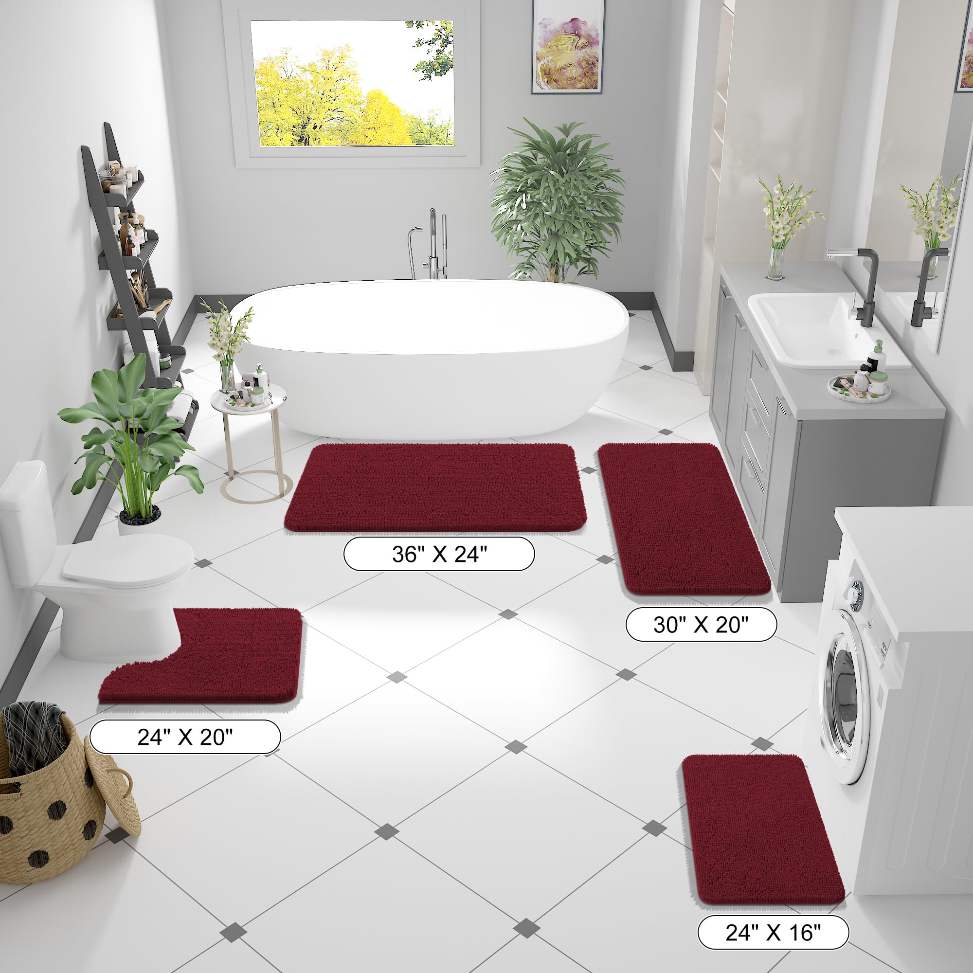 OLANLY tapis plié compact prêt pour rangement ou transport facile