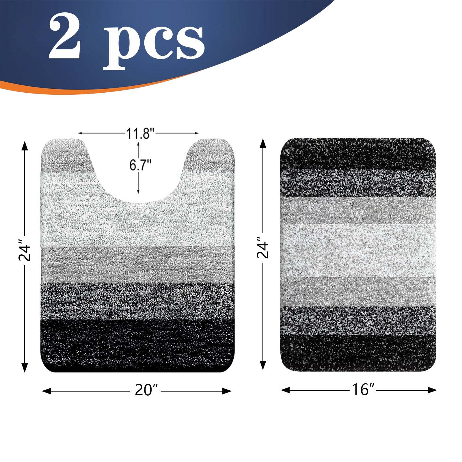 OLANLY tapis rectangulaire face avant montrant texture douce pour pieds protégés
