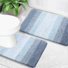 OLANLY tapis face avant bleu apportant confort antidérapant
