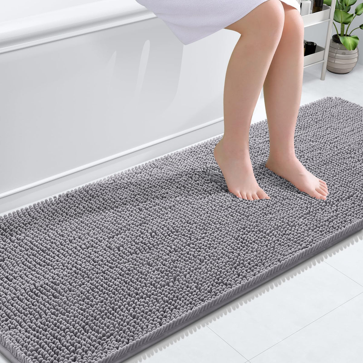OLANLY tapis runner vue de face montrant confort et couleurs