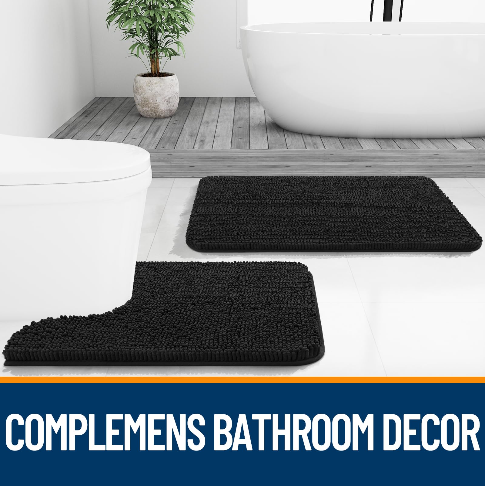 OLANLY tapis intégré dans une salle de bain stylée apportant confort et esthétique