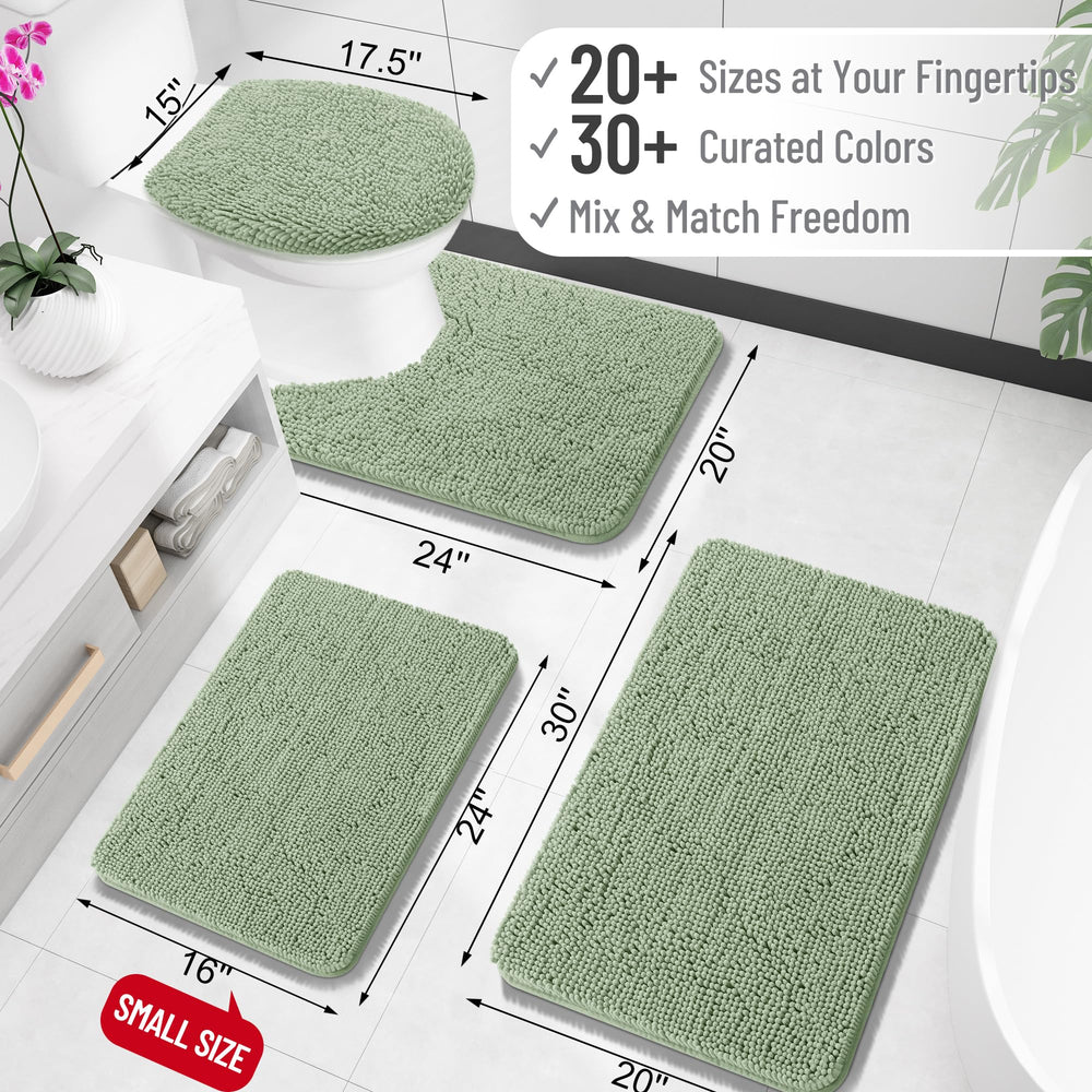 OLANLY gros plan des fibres chenille montrant douceur et absorption